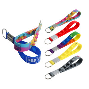 Custom Branded Popper Stress Reliever Keyring
